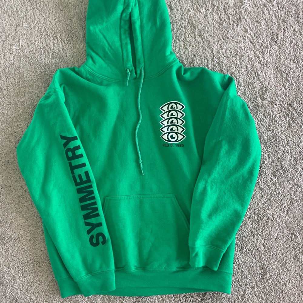 Green hoodie